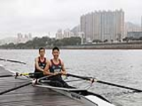 Ethan (right) and Mr GENG Hao (left) were the first CWC representatives in the CUHK Men's Double race in the CUHK Intercollegiate Rowing Championships in 2018
